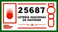 Lotería nacional de navidad, número 25687 Lotería nacional de navidad, número 25687